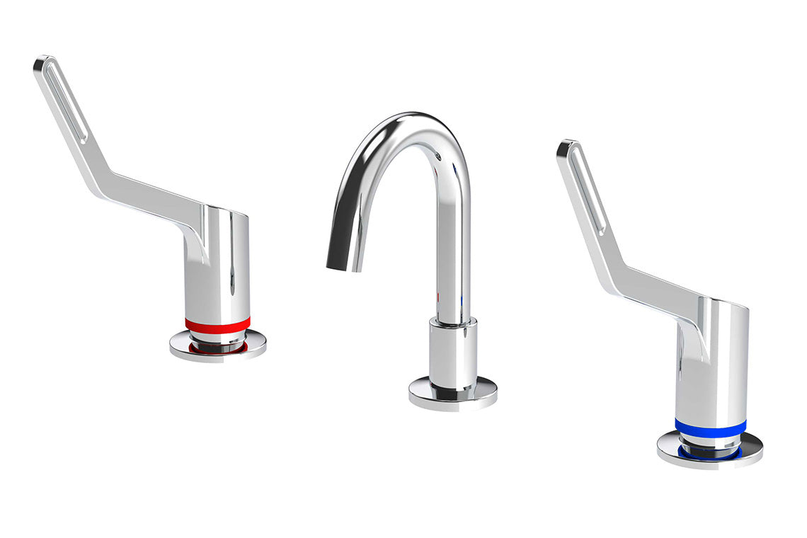 Wellbeing Leva 150mm Basin Set - Jumper Valve & WLJV150BASIN