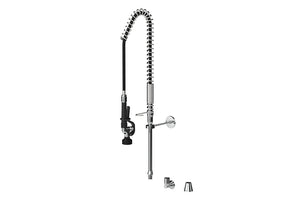 Food Service: Hob / Wall Mounted Riser Assembly with Spring Return