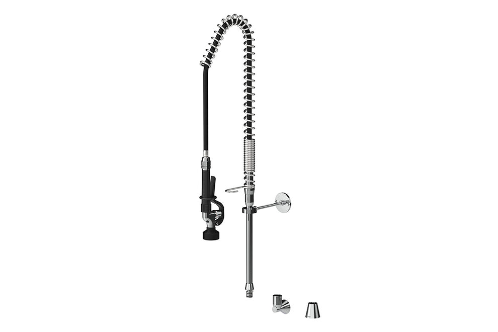 Food Service: Hob / Wall Mounted Riser Assembly with Spring Return – Enware