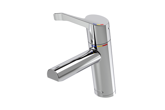 Aquablend SQX Lead Free Thermostatic Basin Mixer with 100mm Lever Handle 4/6lpm Laminar Flow