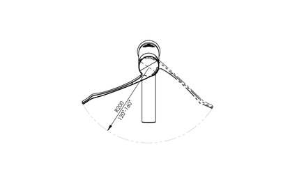 Aquablend SQX Lead Free Thermostatic Basin Mixer with 200mm Lever Handle 4/6lpm Laminar Flow