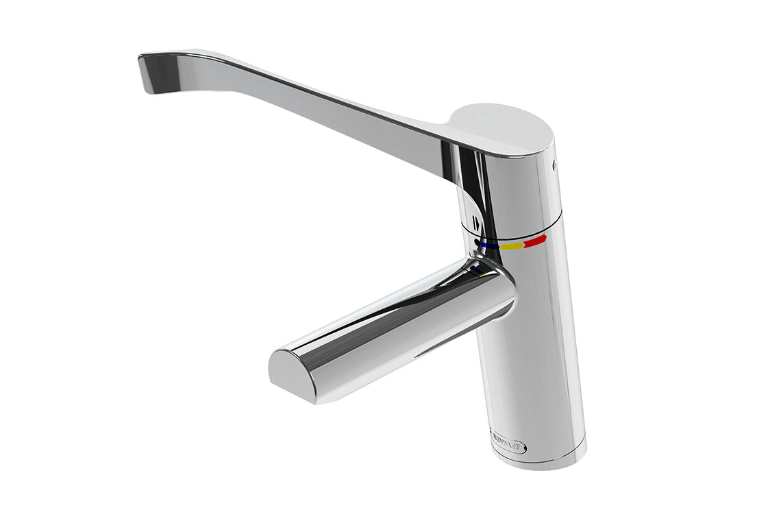 Aquablend SQX Lead Free Thermostatic Basin Mixer with 200mm Lever Handle 4/6lpm Laminar Flow