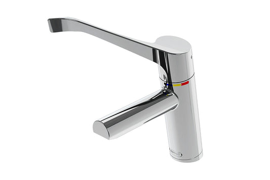 Aquablend SQX Lead Free Thermostatic Basin Mixer with 200mm Lever Handle 4/6lpm Laminar Flow