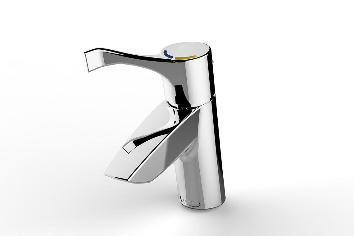 Aquablend SQX Thermostatic Basin Mixer with 100mm Lever Handle & ATM606L-5 & ATM606L-6