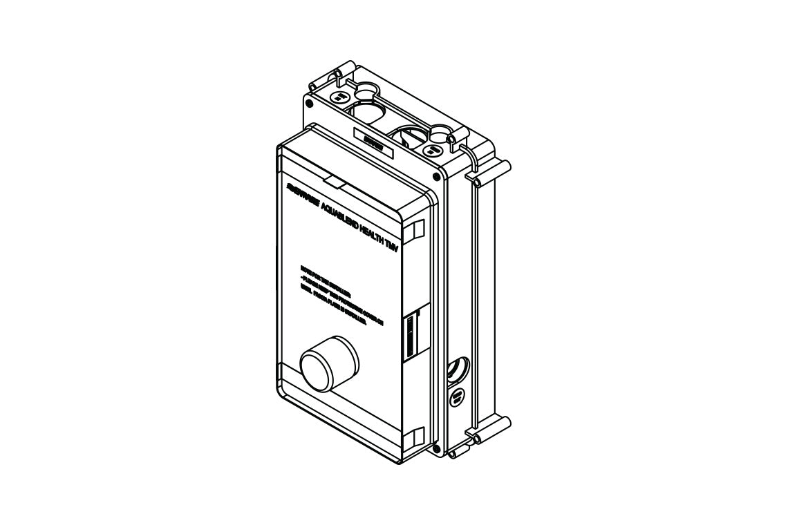 Aquablend: Health Point-of-Use TMV - Four Way Mixer - Back of Wall Component & ATMHE608-BOW