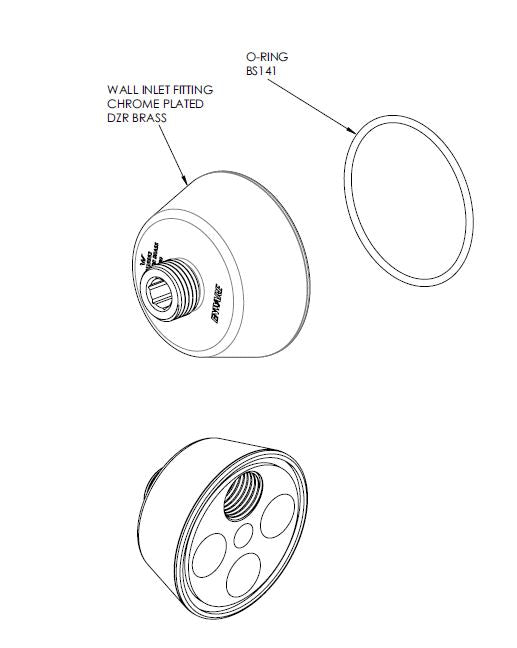 Offset Wall Inlet (Also Suits Lev)Ea