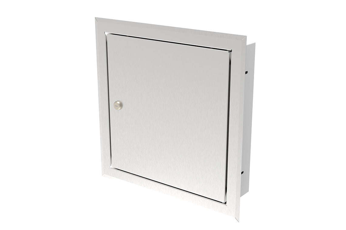 Aquablend 1000 Thermostatic Mixing Valve - 350x350 SS cabinet - HW/CW/WW Pipes at Bottom