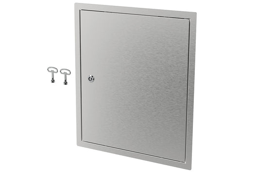 Aquablend: Key Lockable Hinged Lid & Surround - Stainless Steel - 430mm