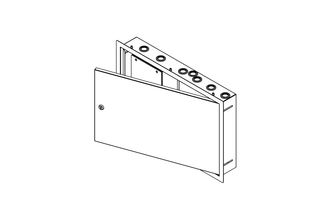 Aqua Box 500X300 W/Gpo Hinged Lid