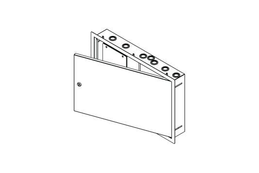Aqua Box 500X300 W/Gpo Hinged Lid