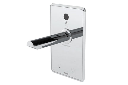 Aquablend eSQX MK2 Touch-Free On Demand Point-of-Use Thermostatic Wall Mixer with 200mm Spout 4/6Lpm Laminar Mains/Battery - Front of Wall Component