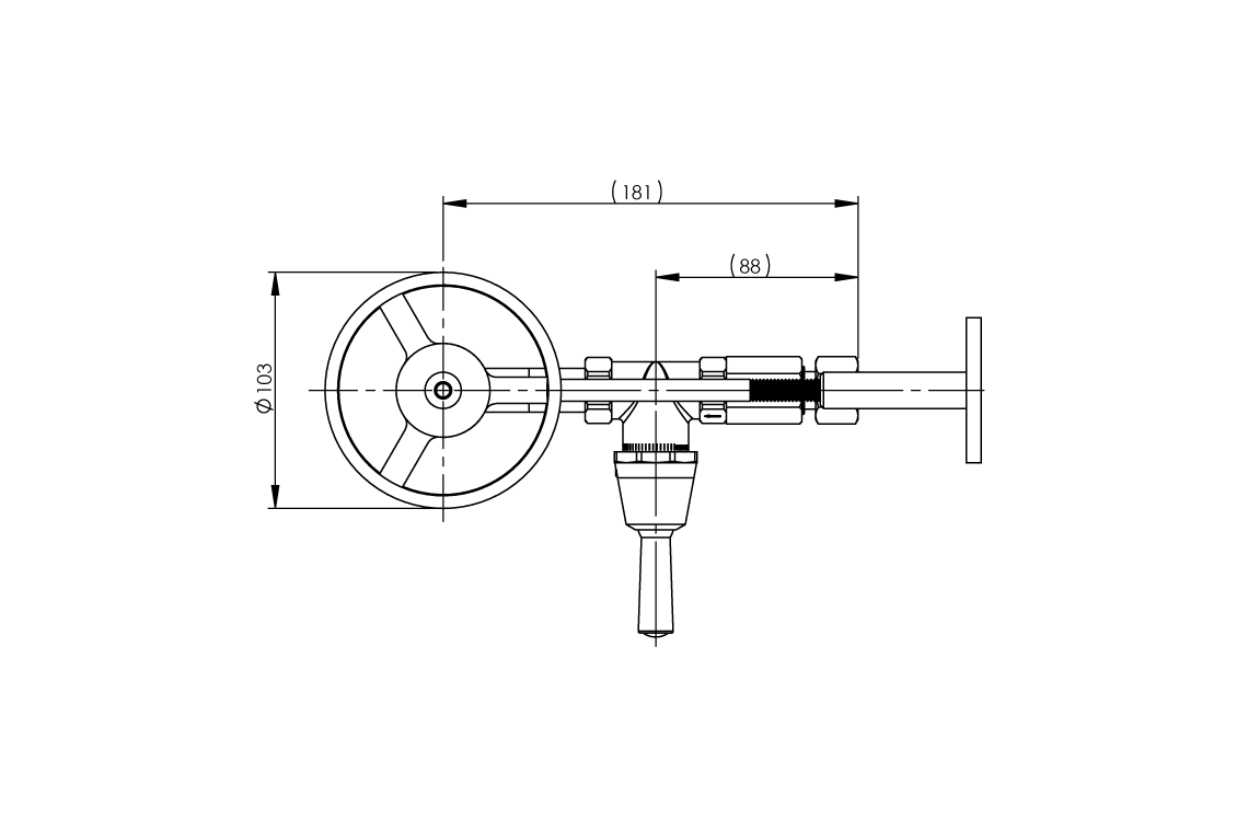Type 44/1 Wall Mounted Fountain & Bracket - Lever Action