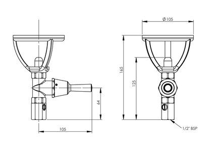 Type 45 Upright Fountain - Lever Action