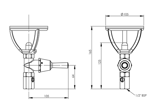 Type 45 Upright Fountain - Lever Action
