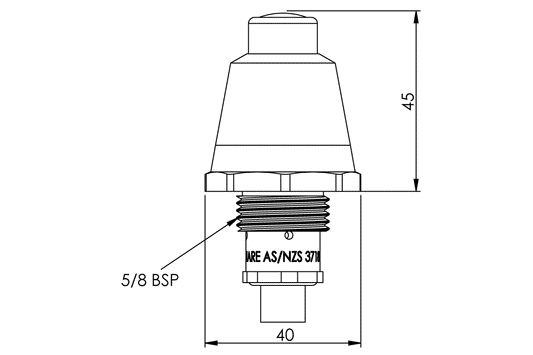 Spring Action Top Assembly - Button Action