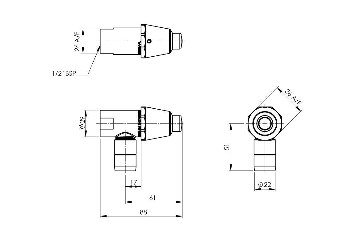 Wall Mounted Bottle Filler - Button Action - Compact