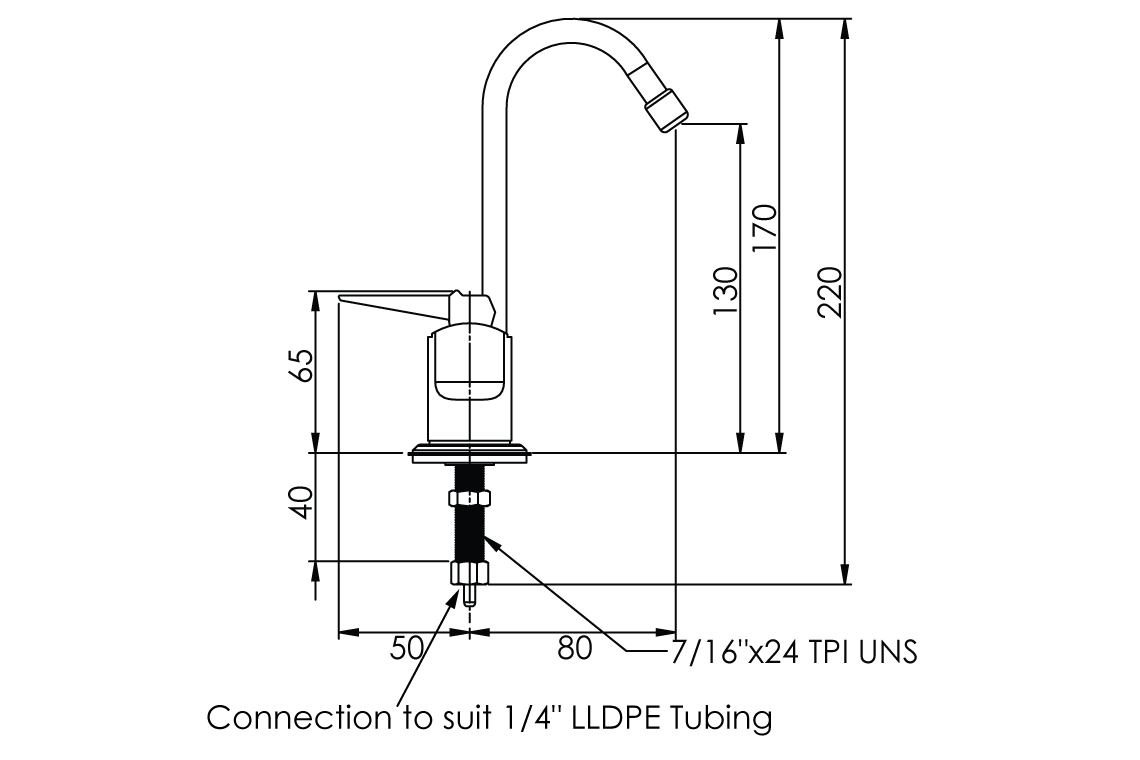 Type 62 Glass & Carafe Filler - Hob Mounted - Complete