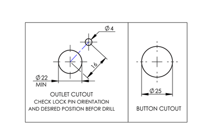 Trough Mounted Rubber Guard Bubbler - Push Button Action