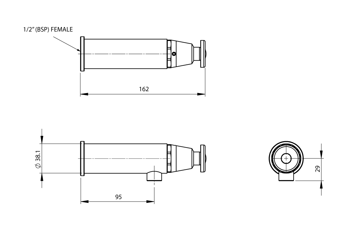 Wall Mounted Bottle Filler - Push Button Activation