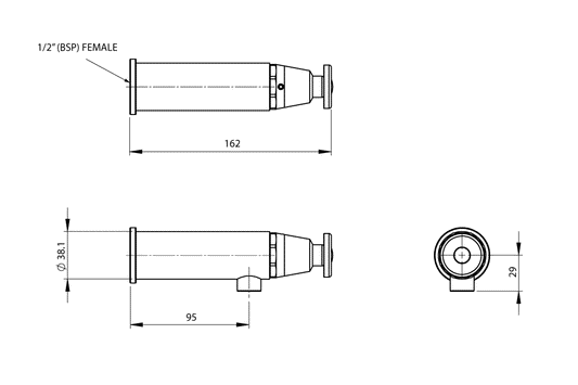 Wall Mounted Bottle Filler - Push Button Activation