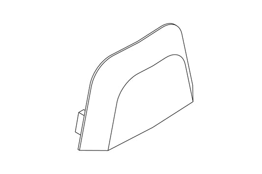 Spare Part: CARE700 Toilet back cover plug for S-Trap pan