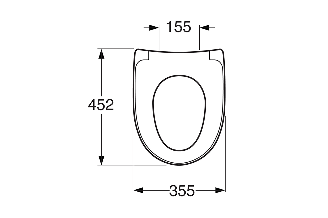 White Double Flap Soft Close Seat for CARE700 Toilets