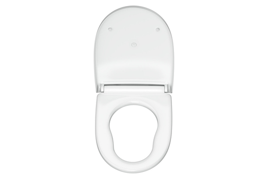 White Double Flap Family Soft Close Seat for CARE700 Toilets