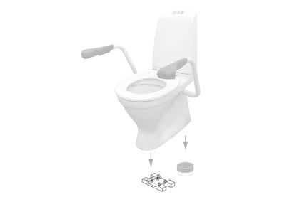 SecureFit Floor Mounting Bracket Kit for CARE700 Free Standing Toilets
