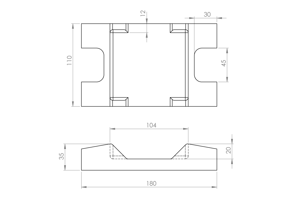 SecureFit Floor Mounting Bracket Kit for CARE700 Free Standing Toilets