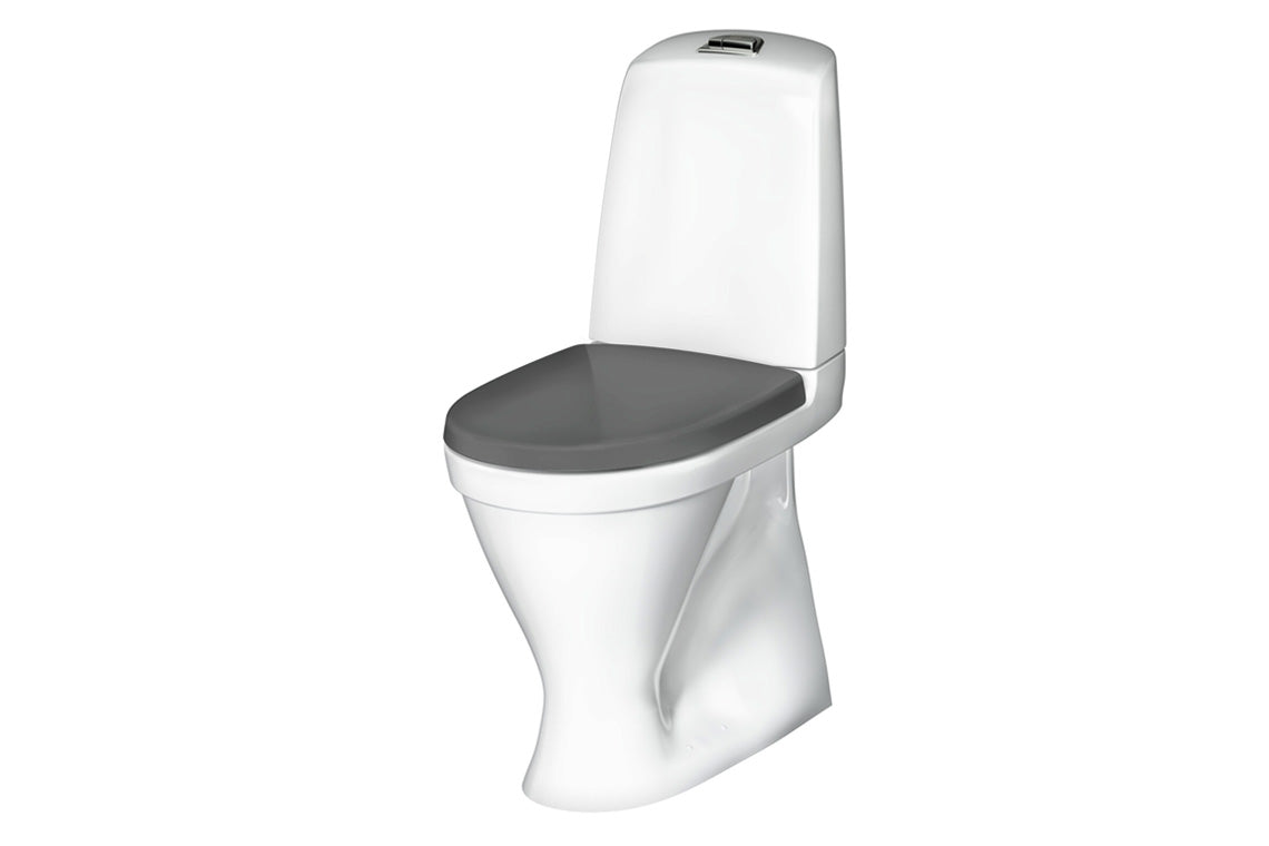 Care 700 Series Toilet S-Trap Raised Height with Grey Soft Close Seat