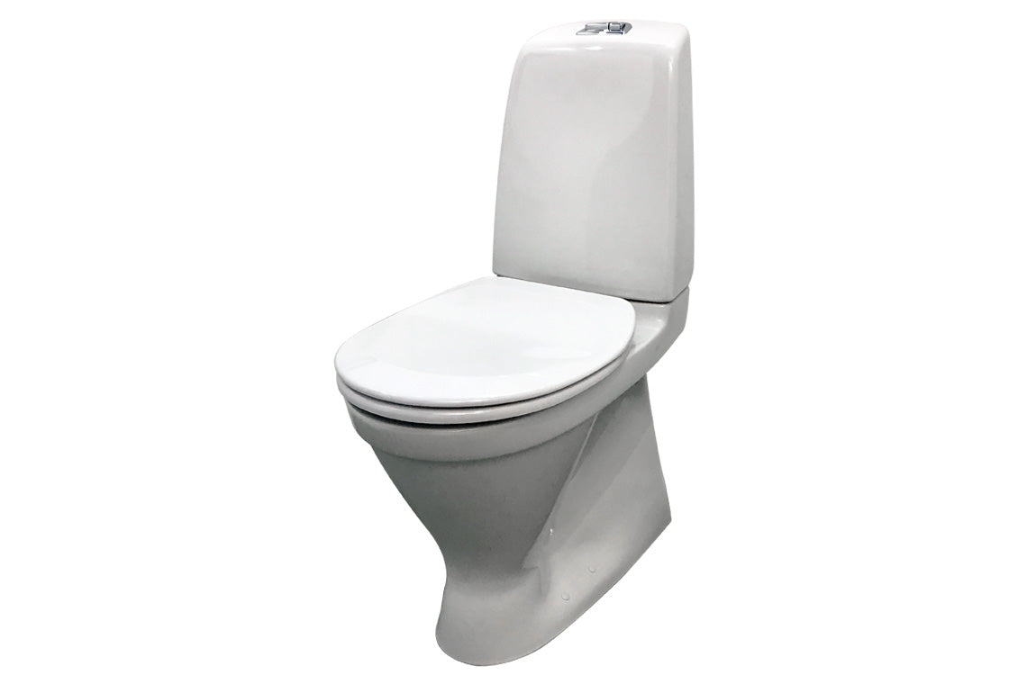 Care 700 Series Close-Coupled Toilet S-Trap Raised Height with White Care Seat