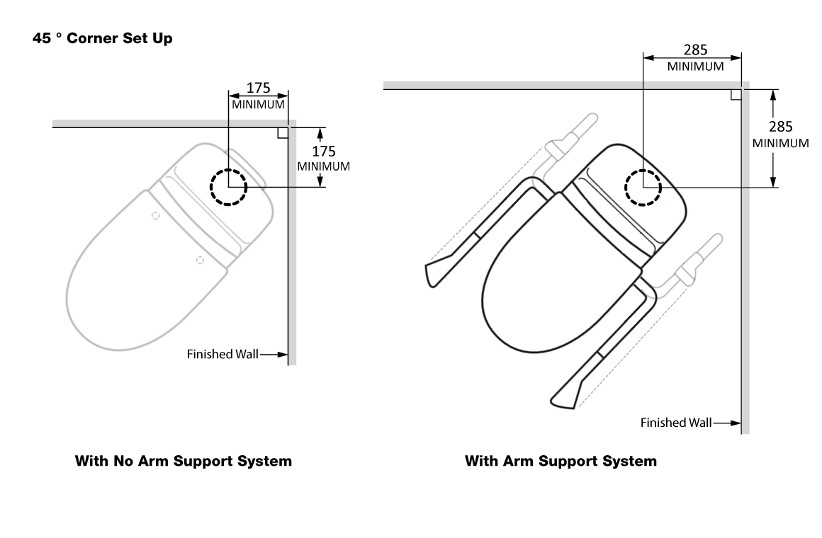 Care 700 Series Toilet S-Trap Raised Height with Grey Care Seat