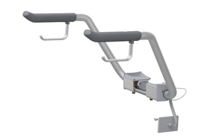 Care Support Arms - Aluminium with Grey Handles and Toilet Roll Holders for Care 700 Series Toilets - with Nurse Call