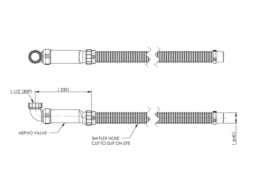 Flexible Waste System - 40mm