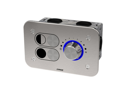 Custodian Basin or Shower and Toilet Flushing Control Panel - Recess Mount & CN2VDFMIXBT-FF