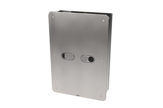 Custodian: Touch-Activated Dual Flush WC Flushing System - Front Access Cabinet