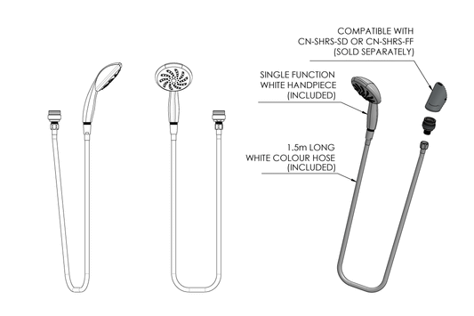 Custodian: Detachable Hand Shower - Hose