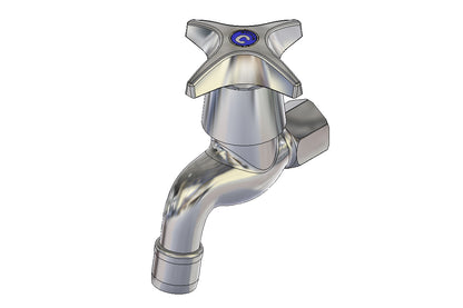 Concealed Spindle: Bib Tap FI 15mm Aerated Outlet - Jumper Valve