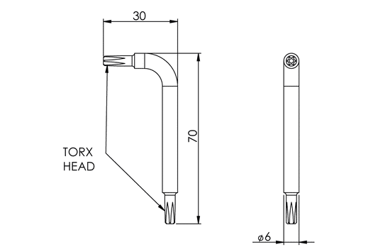 Detention: Tools - Locking Screw Key Only - DET608