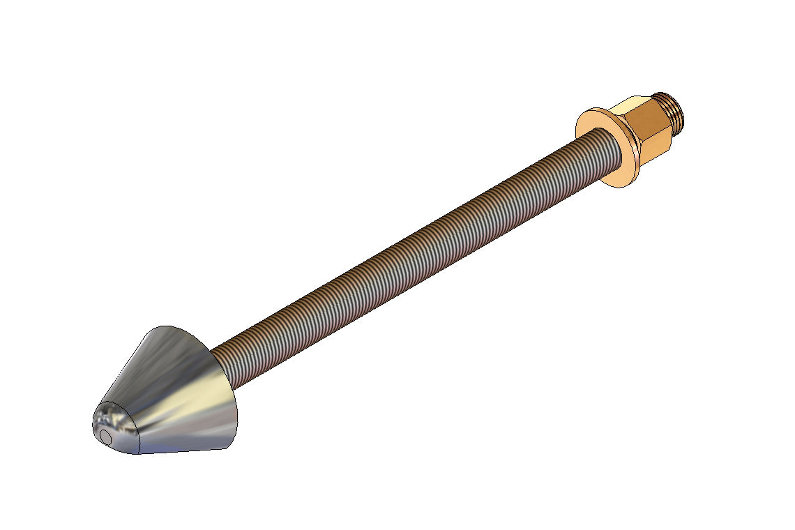 Detention Conical Shower Wall Mounted - Shower Rose with Female 1/2" Inlet - Suit Wall Thickness Up To 280mm