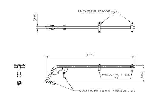 Emergency Light for Hazardous Areas - Light Bracket Only