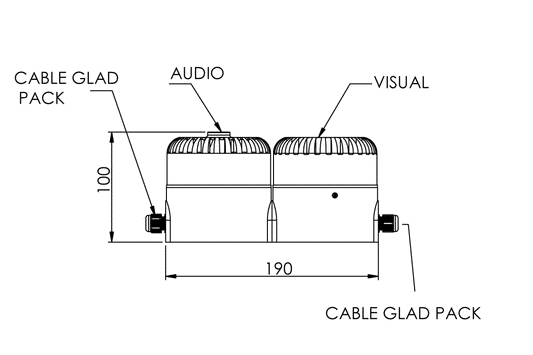 Audio Visual Alarm 24V Low Voltage
