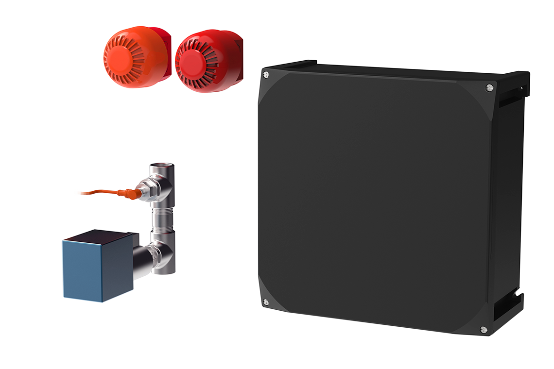 24V Hazardous Alarm System with Audio Visual Alarm and BMS Capability