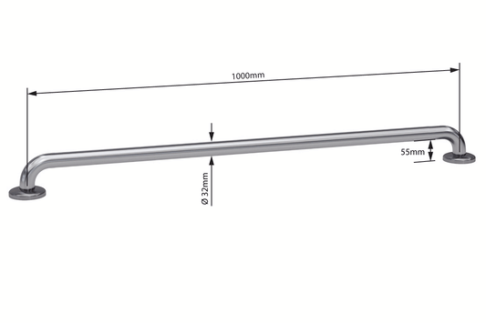 Wellbeing Grab Rails: Straight 1000mm
