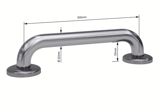 Wellbeing Grab Rails: Straight 300mm