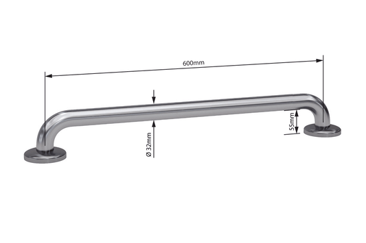 Wellbeing Grab Rails: Straight 600mm
