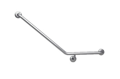Wellbeing Grab Rail Ambulant 450 x 700mm 40° Bend - Right Hand & ECAMB45RSS & ECAMB45RCP