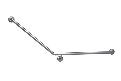 Wellbeing Accessible Toilet Grab Rail with 40° Bend - Right Hand - Brushed Stainless Steel