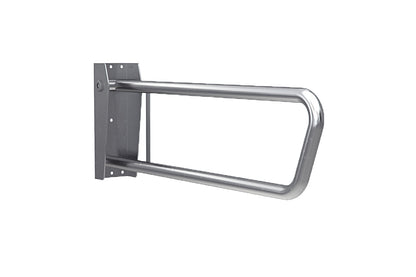 Wellbeing Fold Down Toilet Grab Rail 850mm - Brushed Stainless Steel