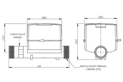 Hydrus2 Cold DN20 Radio Sydney Water 1.28 Thread Meter Only